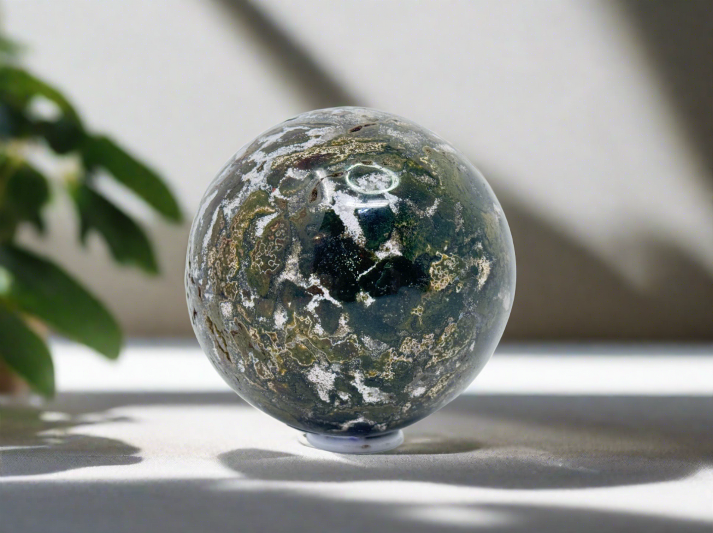 Large Ocean Jasper Sphere