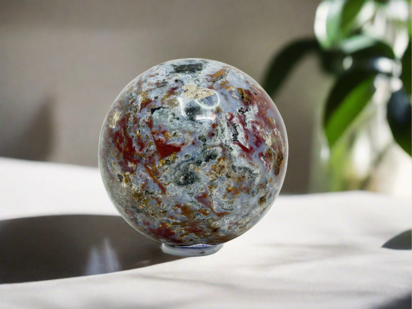 Medium Ocean Jasper Sphere