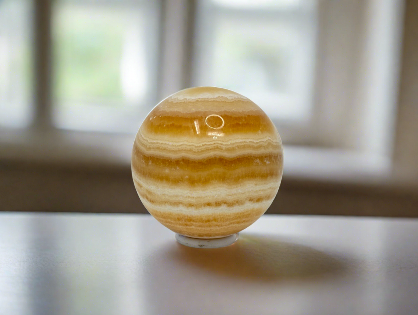 Orange Calcite Sphere