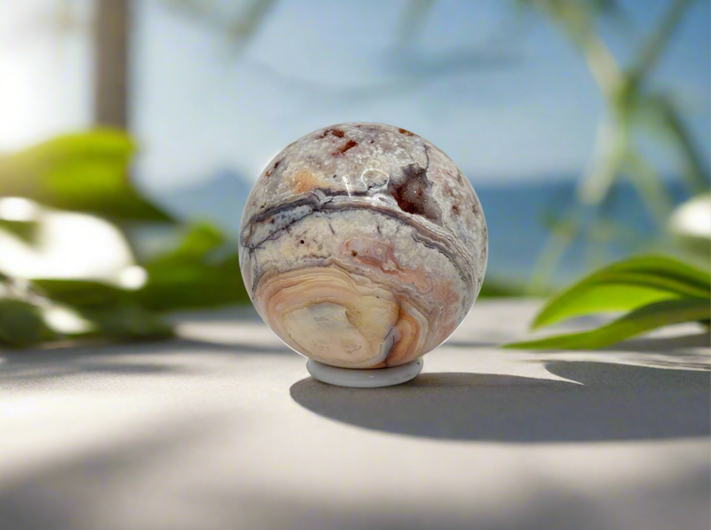 Indonesian Lace Agate Sphere