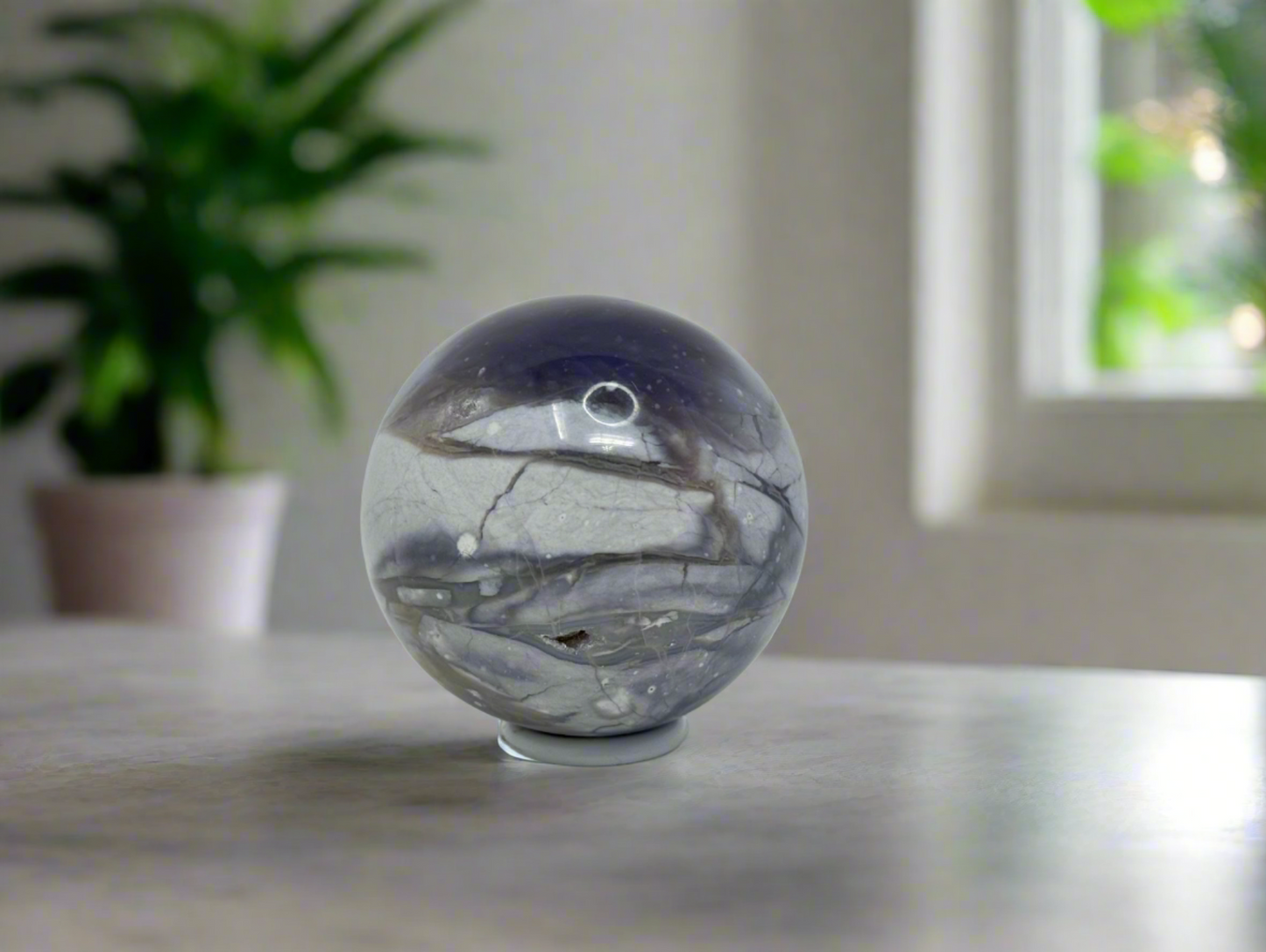 Purple Chalcedony Sphere