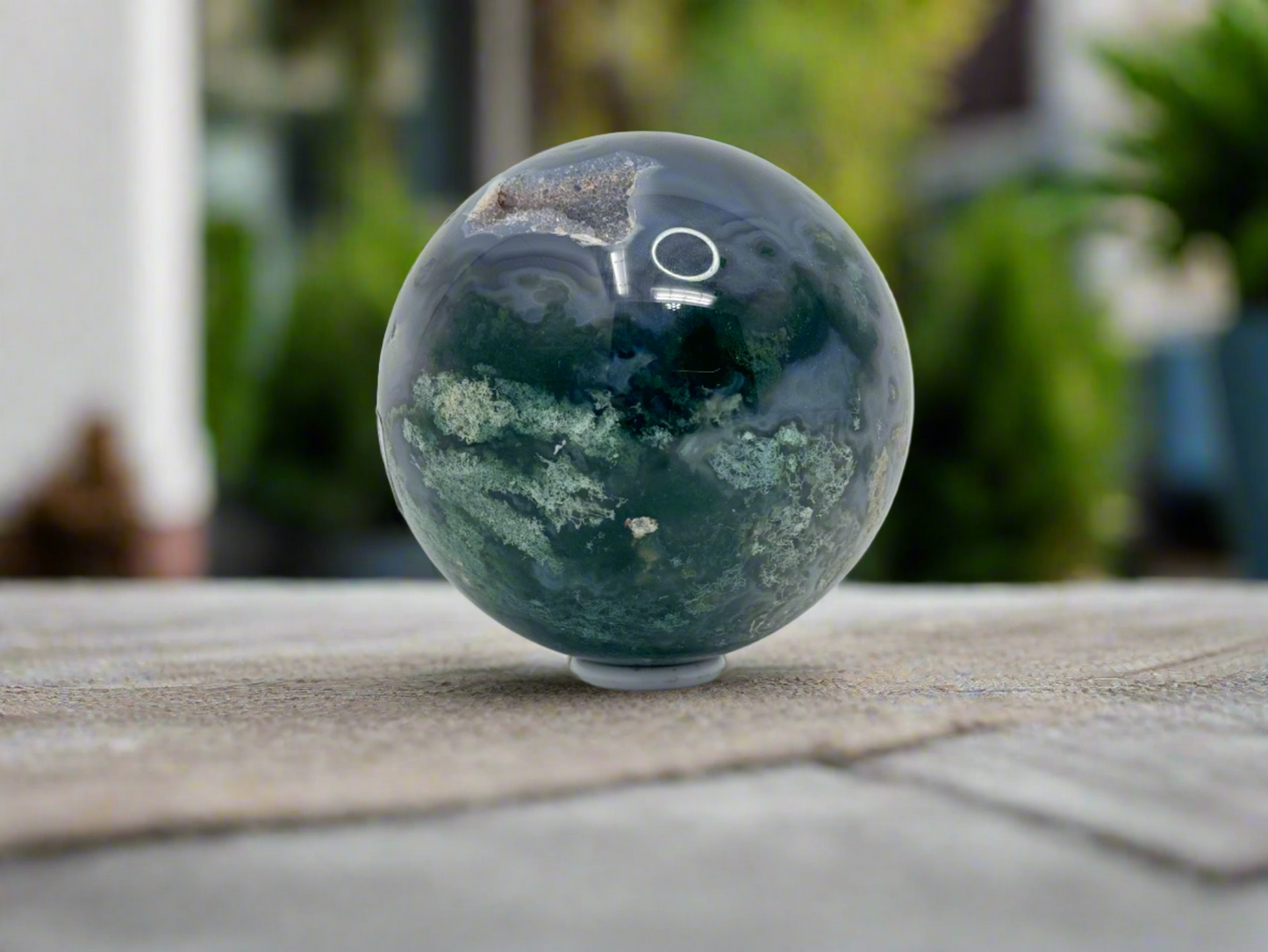 Moss Agate Sphere