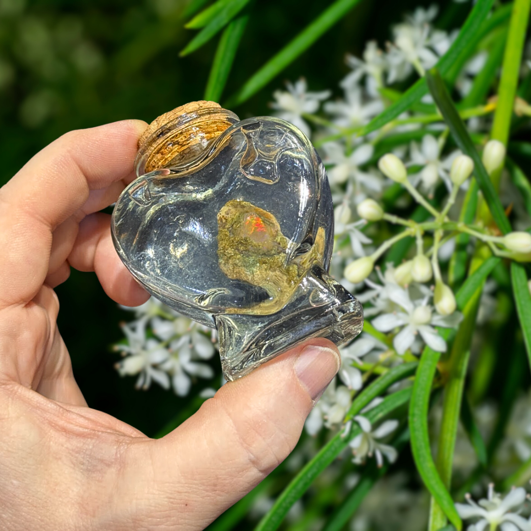 Heart Shaped - Opal Jar 35