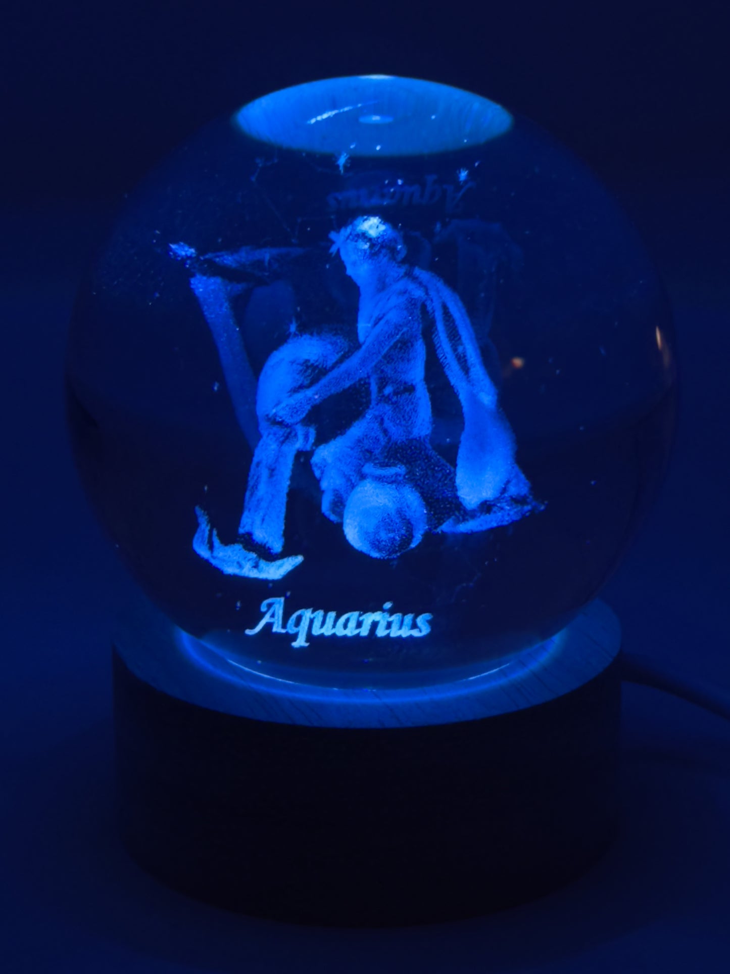 Zodiac Hologram Sphere Aquarius