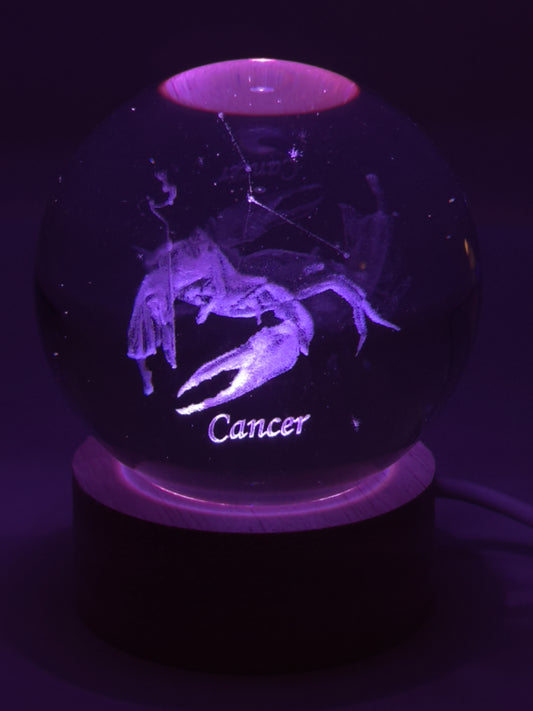 Zodiac Hologram Sphere Cancer