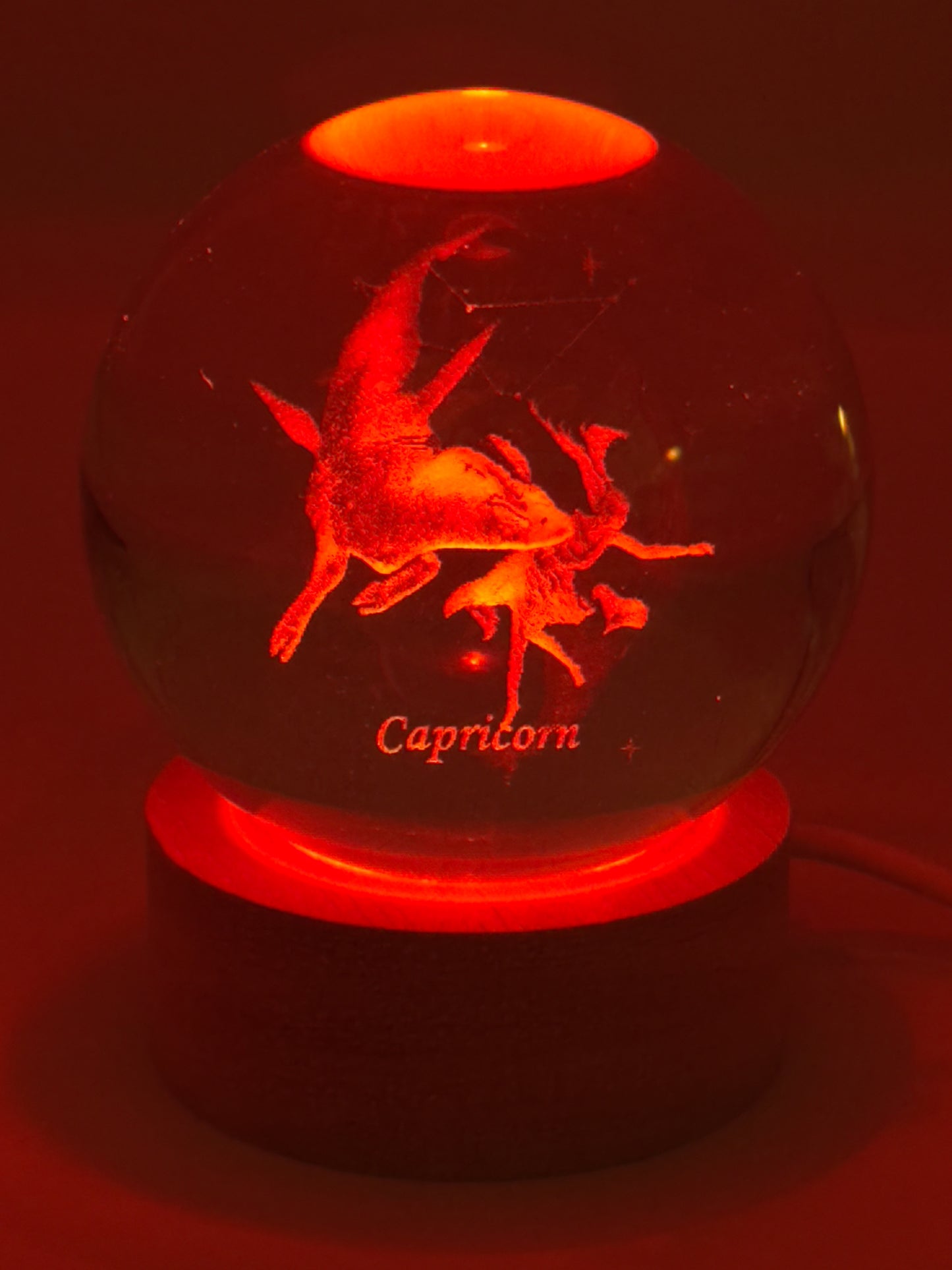 Zodiac Hologram Sphere Capricorn