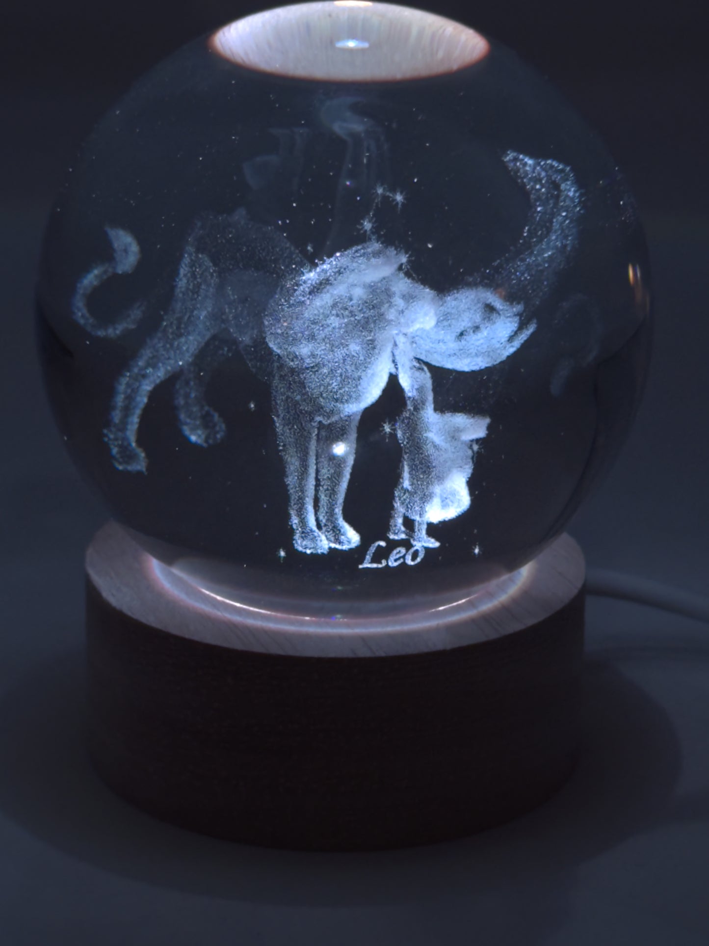 Zodiac Hologram Sphere Leo