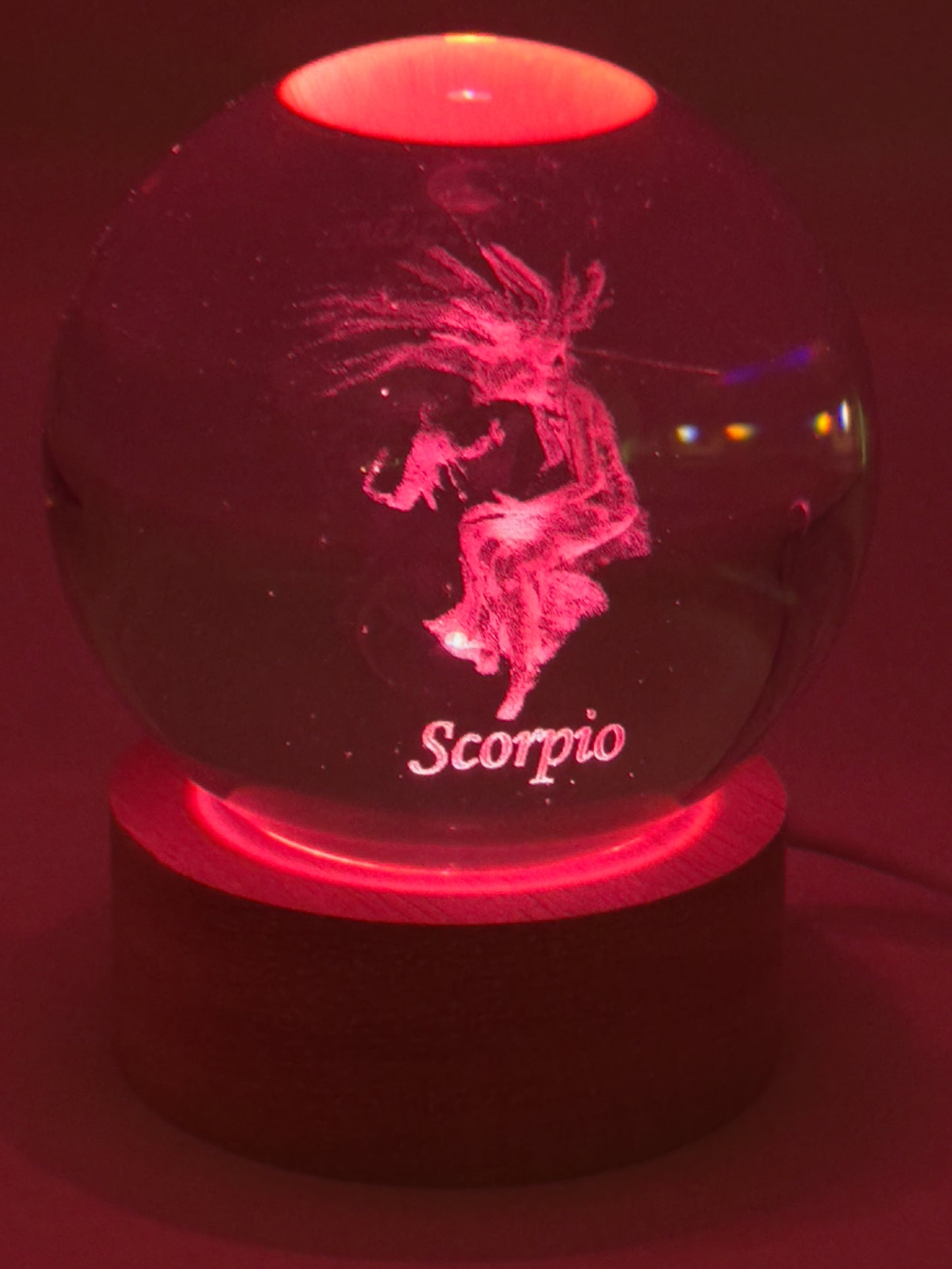 Zodiac Hologram Sphere Scorpio