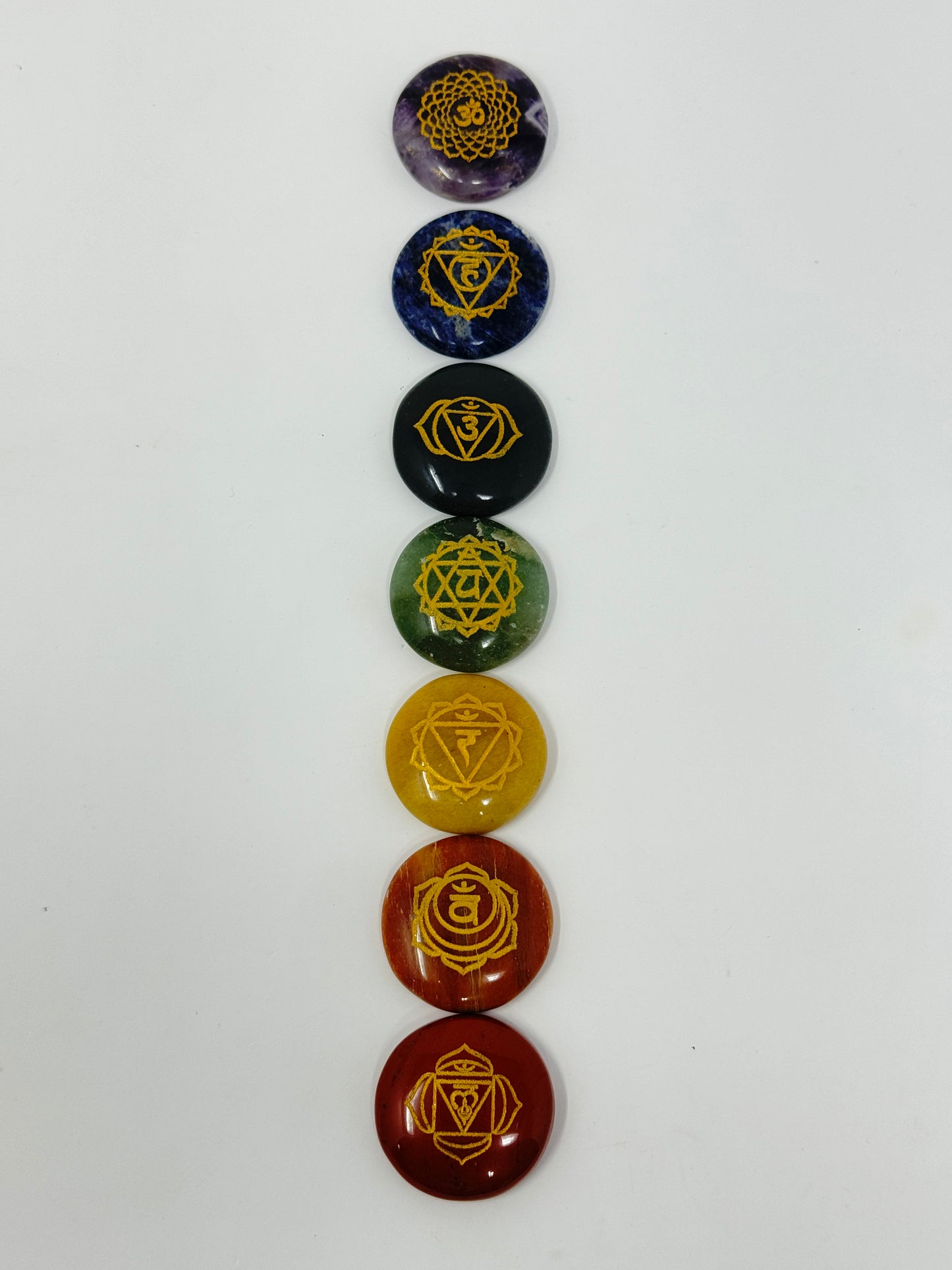 Chakra Stone Bag Set Mixed Rounds