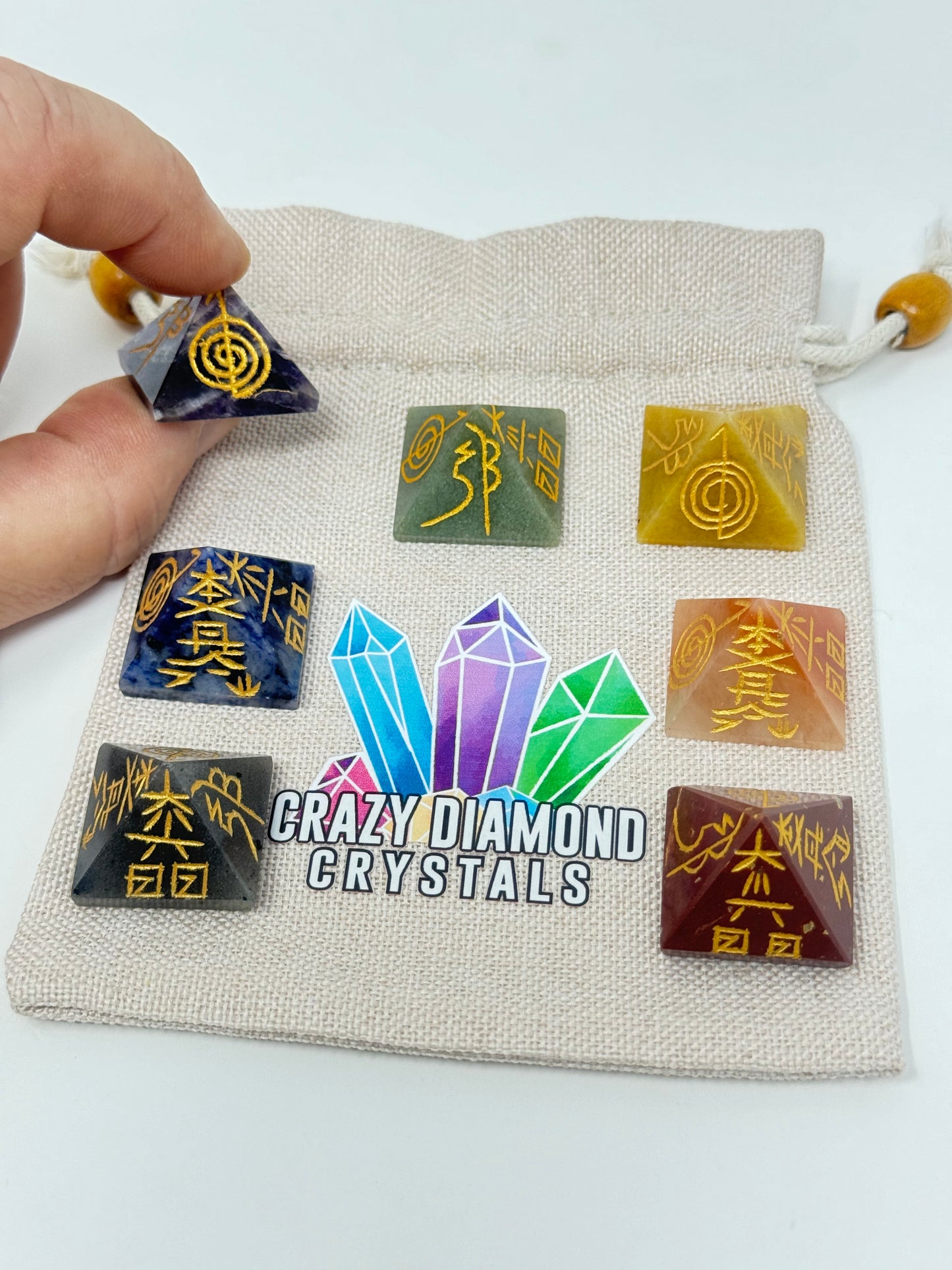 Chakra Mini Pyramid Bag Set