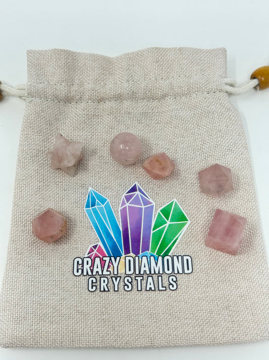 Sacred Geometry Set Rose Quartz