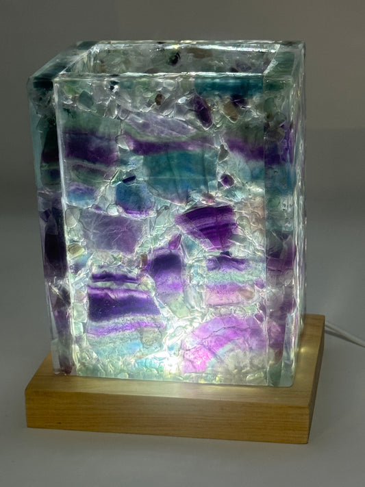 Gemstone Lamp Fluorite