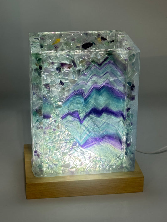 Gemstone Lamp Fluorite