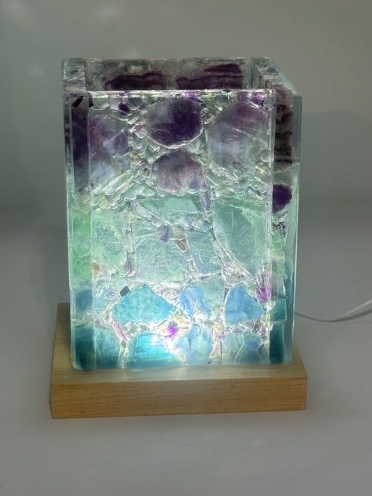 Gemstone Lamp Fluorite