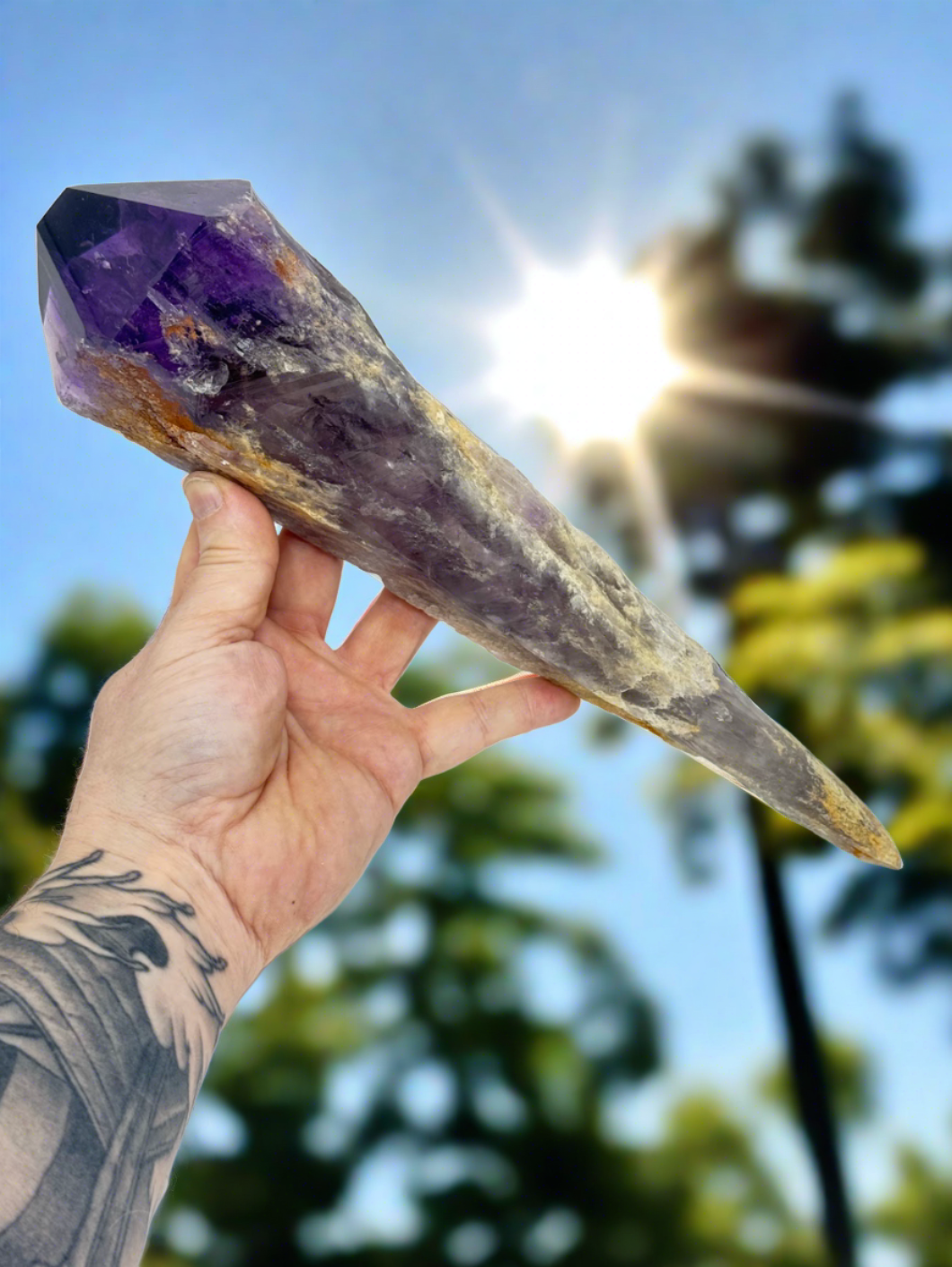Extra-Large Amethyst Wand/Roots