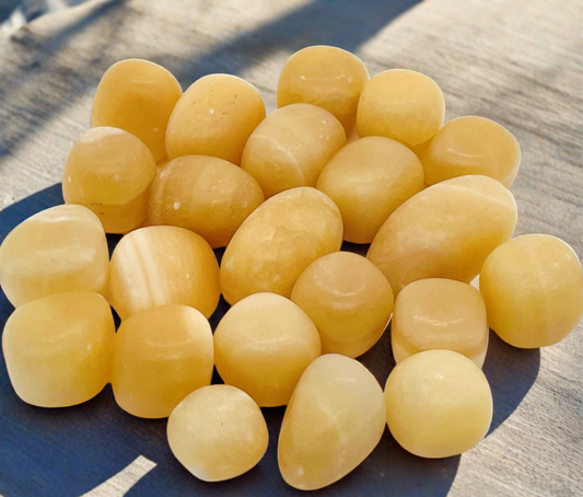 Yellow Calcite Tumbles