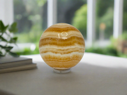 Orange Calcite Sphere