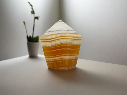 Orange Calcite Tower