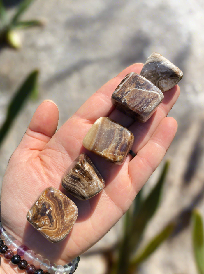 Chocolate Calcite Tumbles