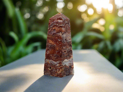 Indonesian Lace Agate Tower