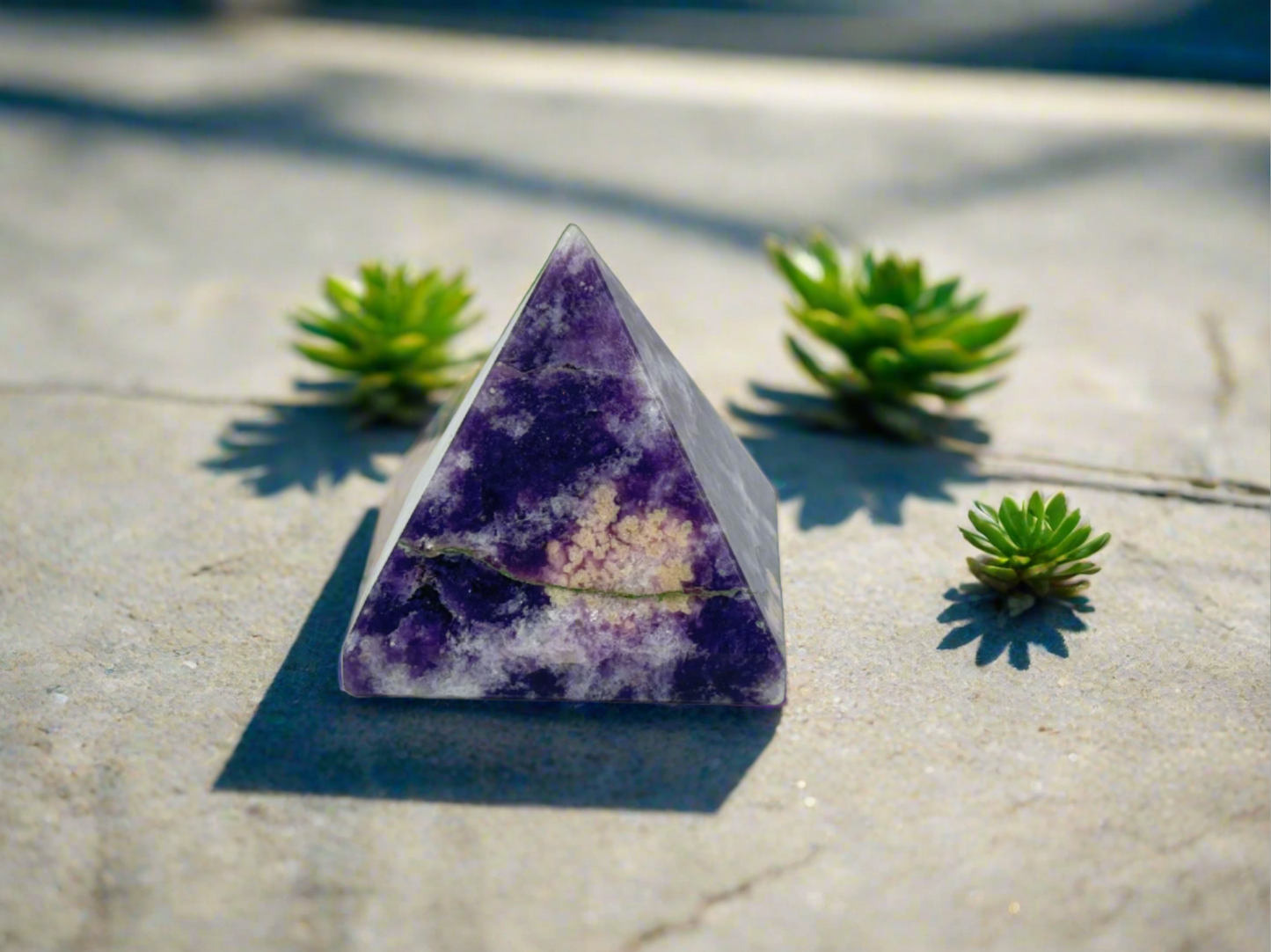 Lepidolite Pyramid