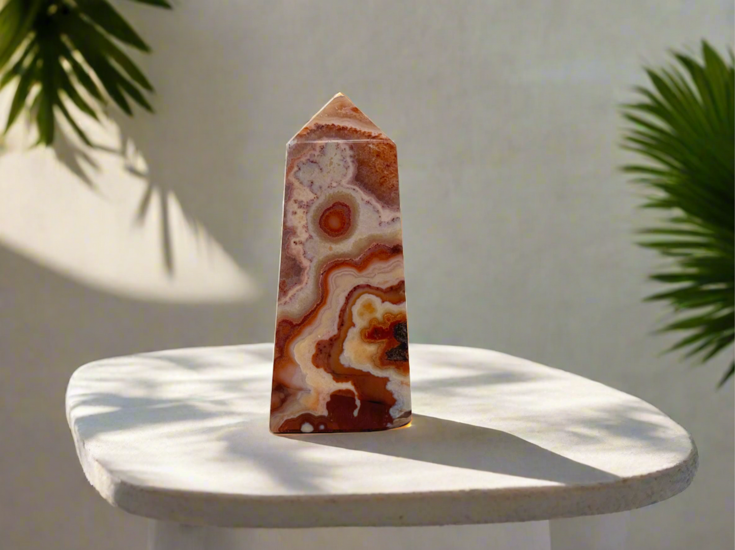 Indonesian Lace Agate Tower