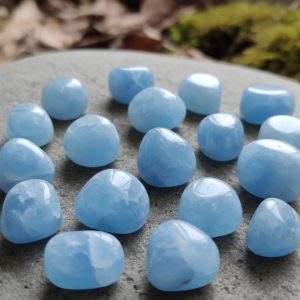 Blue Calcite Tumbles
