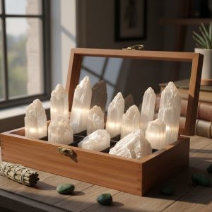 Chakra Stone Box Set Selenite
