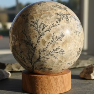 Dendritic Limestone Sphere