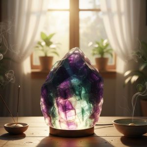 Gemstone Lamp Fluorite