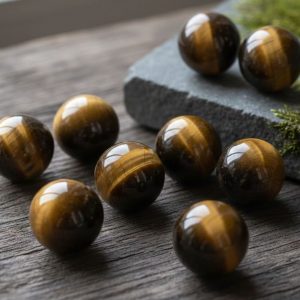 Gold Tiger Eye Mini Spheres