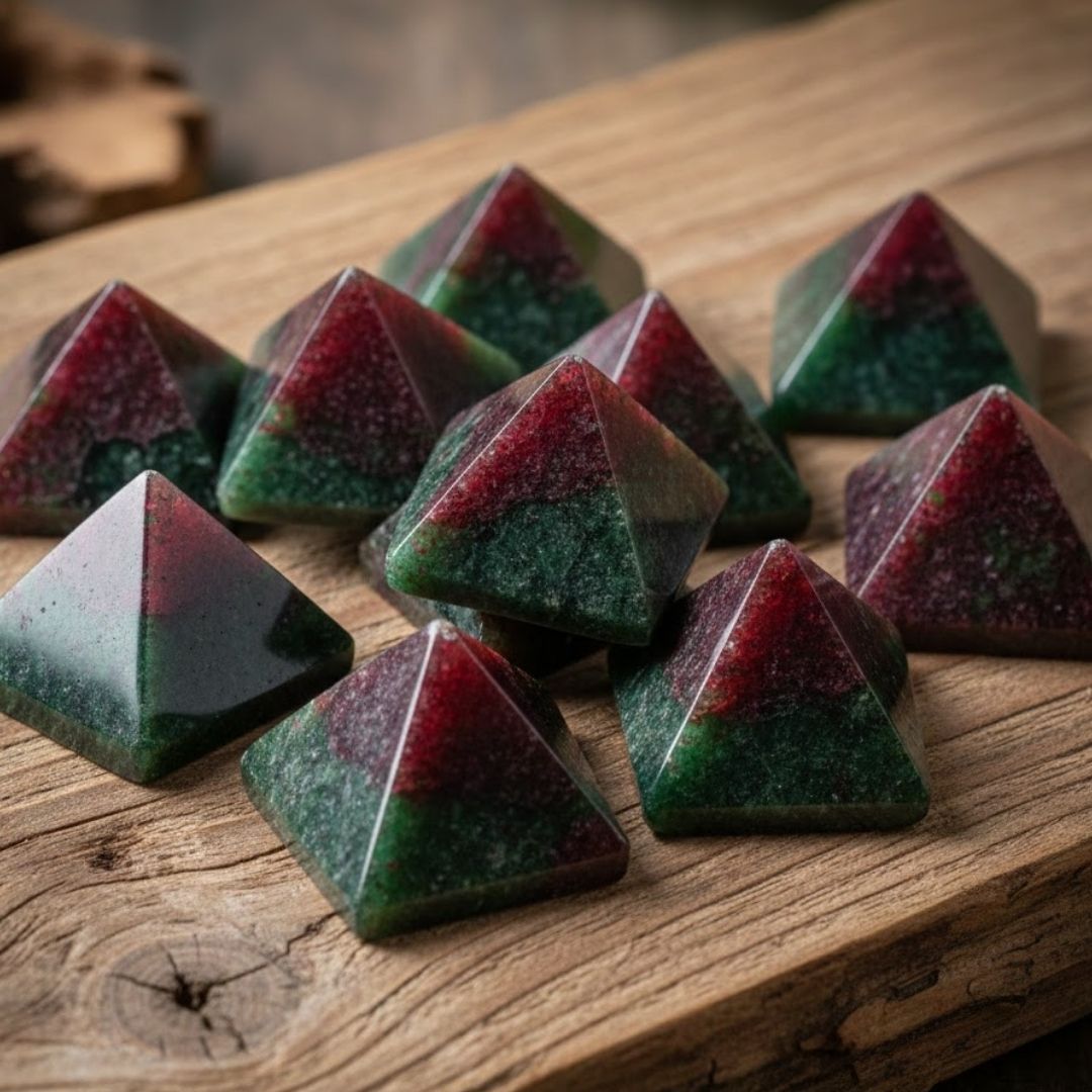 Grossular Garnet Pyramids