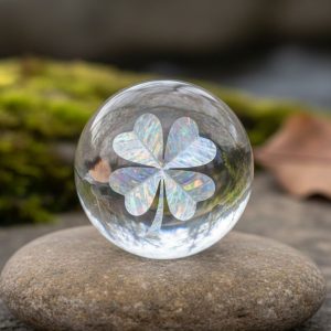 Hologram Sphere 4 Leaf Clover