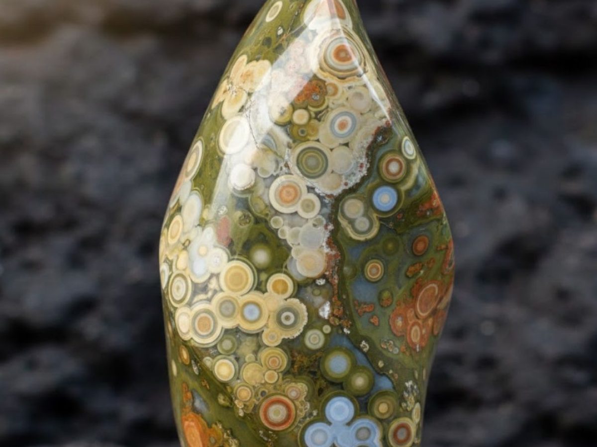 【最終値下げ】   JASPER Large Ocean Jasper Flame - Crazy Diamond Crystals